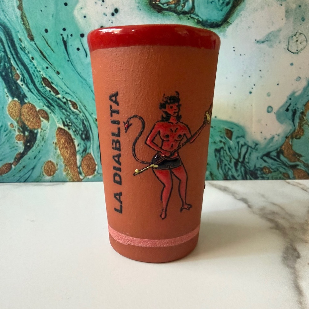 Authentic Mexican Barro Shot Glass From Tonalá, Jalisco